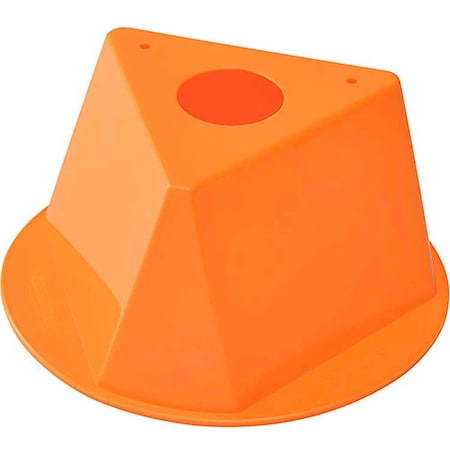 Global Industrial Inventory Control Cone, 10L x 10W x 5H, Orange 412427